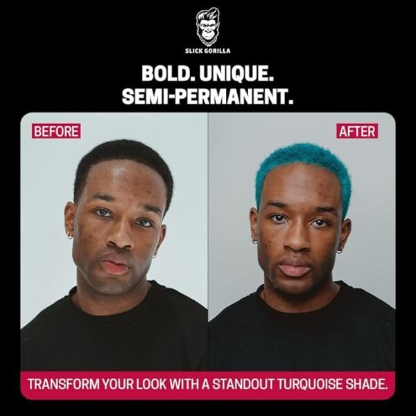 Slick Gorilla Semi Permanent Hair Dye Turquoise 100ML
