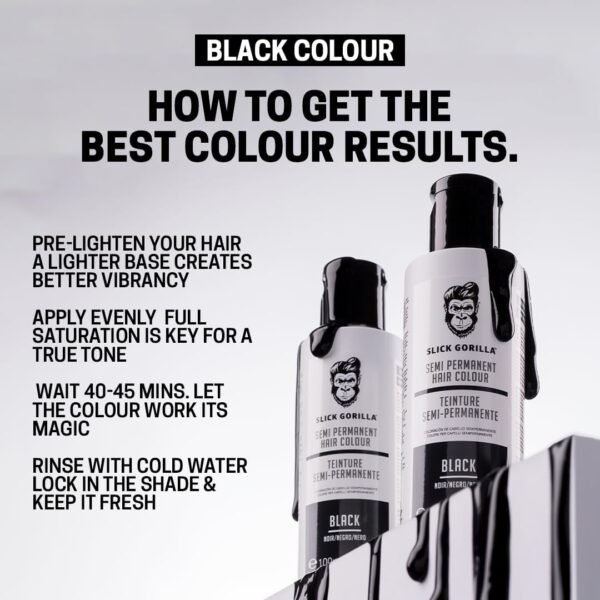 Slick Gorilla Semi-Permanent Black 100ML