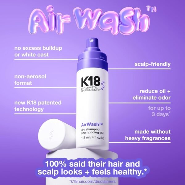 k18 - AirWash dry shampoo 118ml
