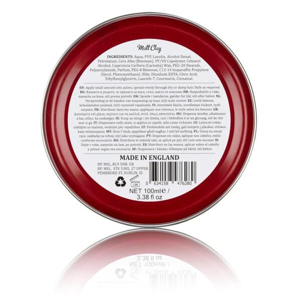 Dapper Dan Strong Hold Matte Clay, 100ml