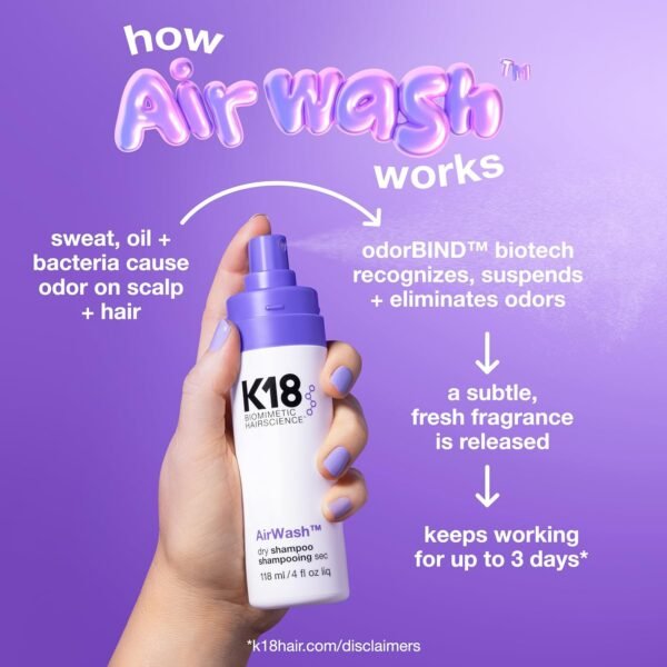 k18 - AirWash dry shampoo 118ml