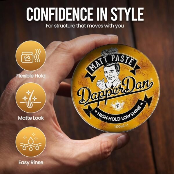 Dapper Dan Matt Paste, High Hold Low Shine 100ML