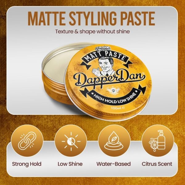 Dapper Dan Matt Paste, High Hold Low Shine 100ML