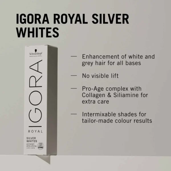 Schwarzkopf Professional Igora Royal Absolutes Silver white Silver, 60 ml