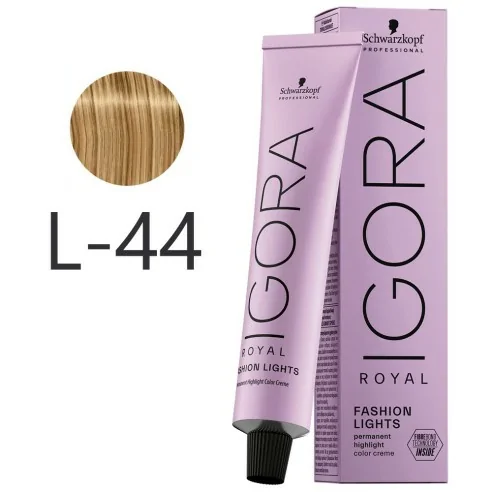 Schwarzkopf Professional Igora Royal Fashion Lights Hair Color - L-44 Beige 60ml